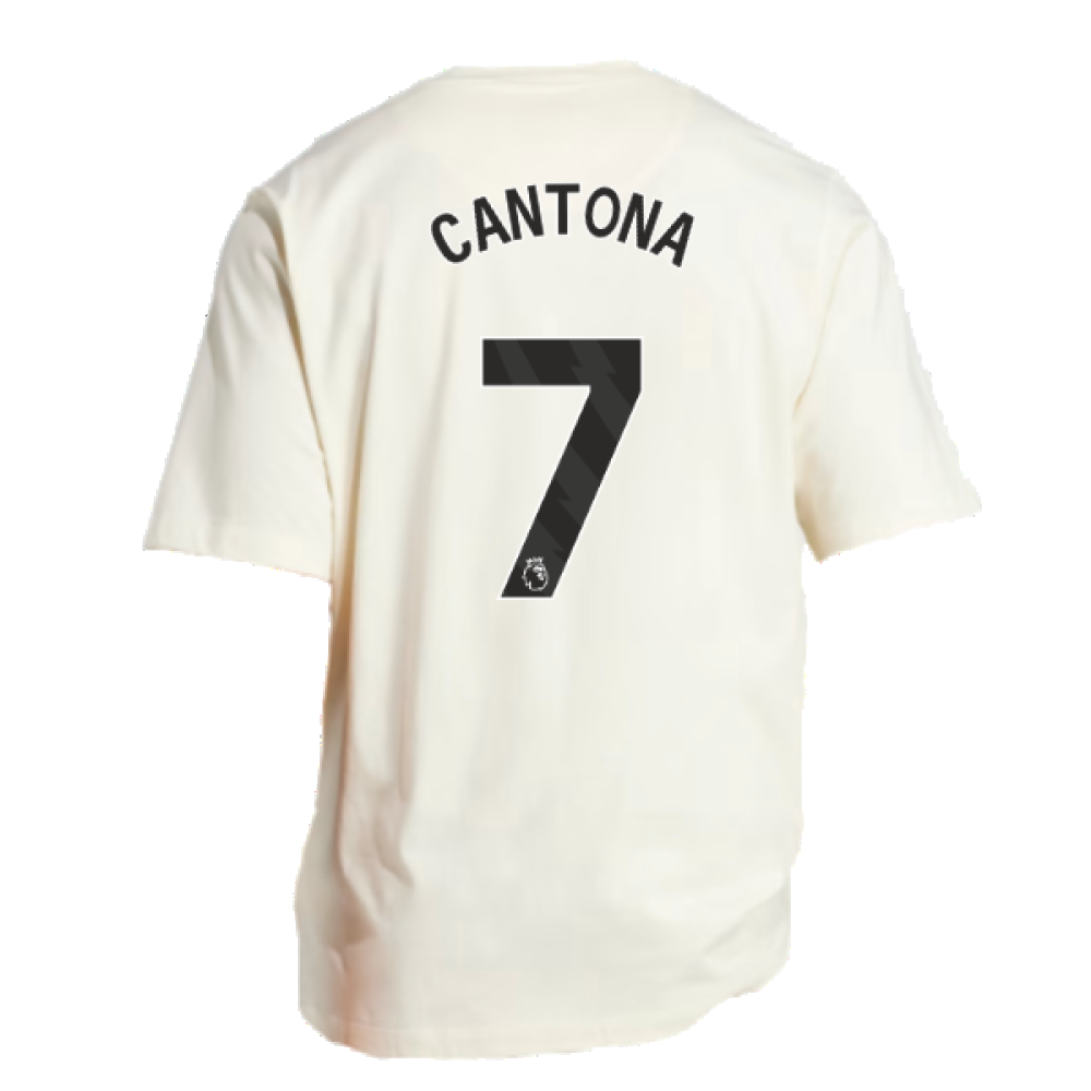 2023-2024 Man Utd Lifestyle OS Tee (White) (Cantona 7)