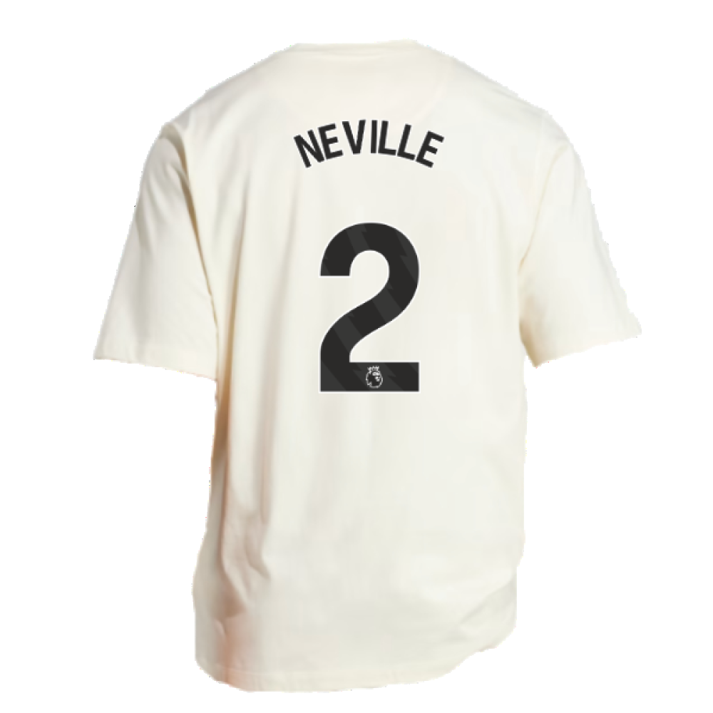 2023-2024 Man Utd Lifestyle OS Tee (White) (Neville 2)