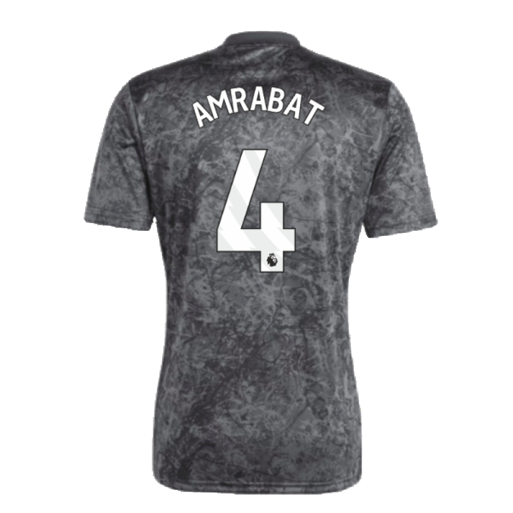 2023-2024 Man Utd Pre-Match Shirt (Black) (Amrabat 4)