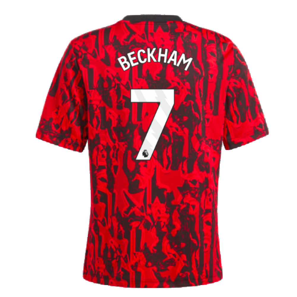 2023-2024 Man Utd Pre-Match Shirt (Red) - Kids (Beckham 7)