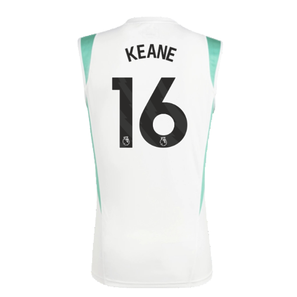 2023-2024 Man Utd Sleeveless Jersey (White) (Keane 16)