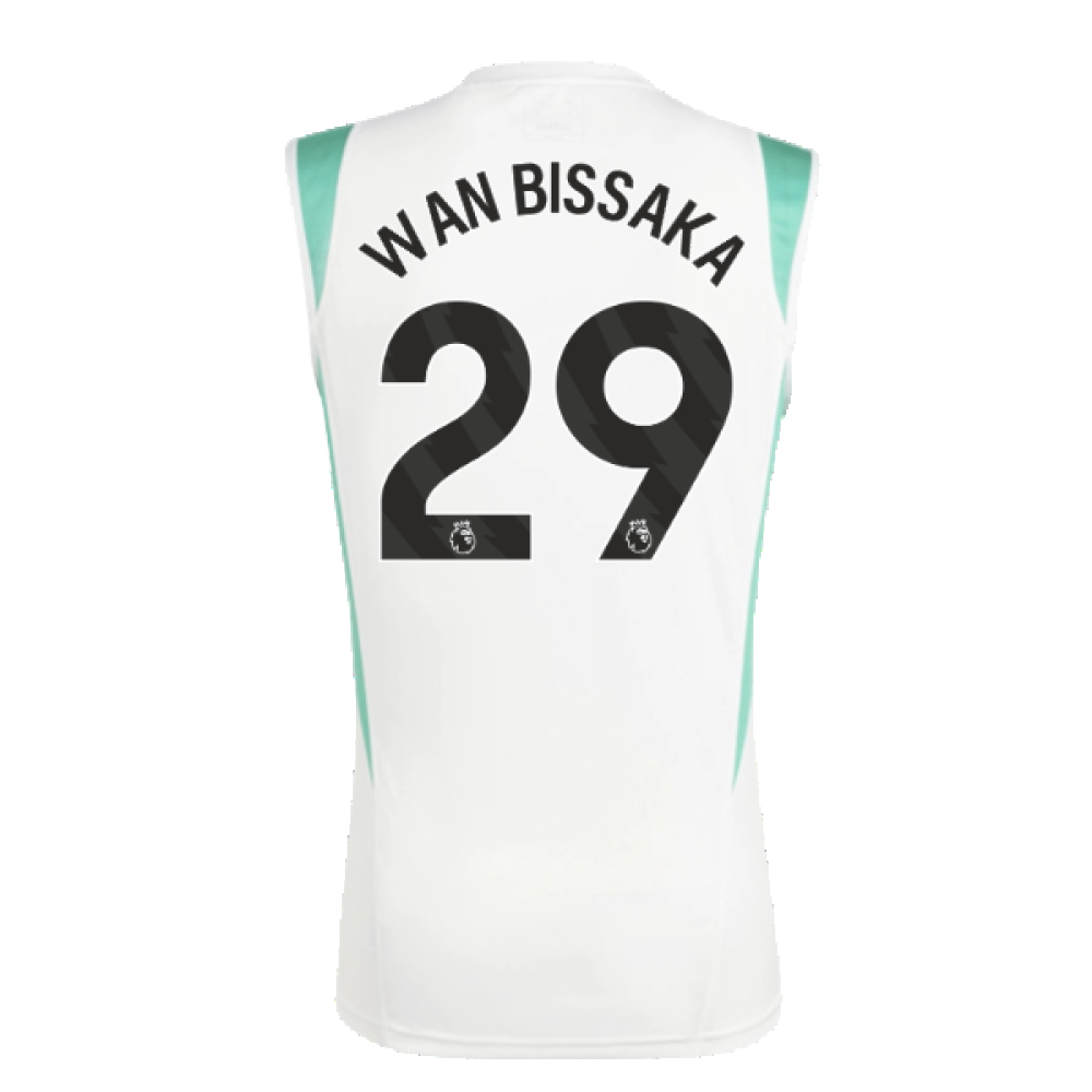 2023-2024 Man Utd Sleeveless Jersey (White) (Wan Bissaka 29)