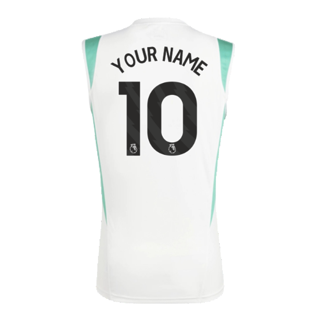 2023-2024 Man Utd Sleeveless Jersey (White) (Your Name)