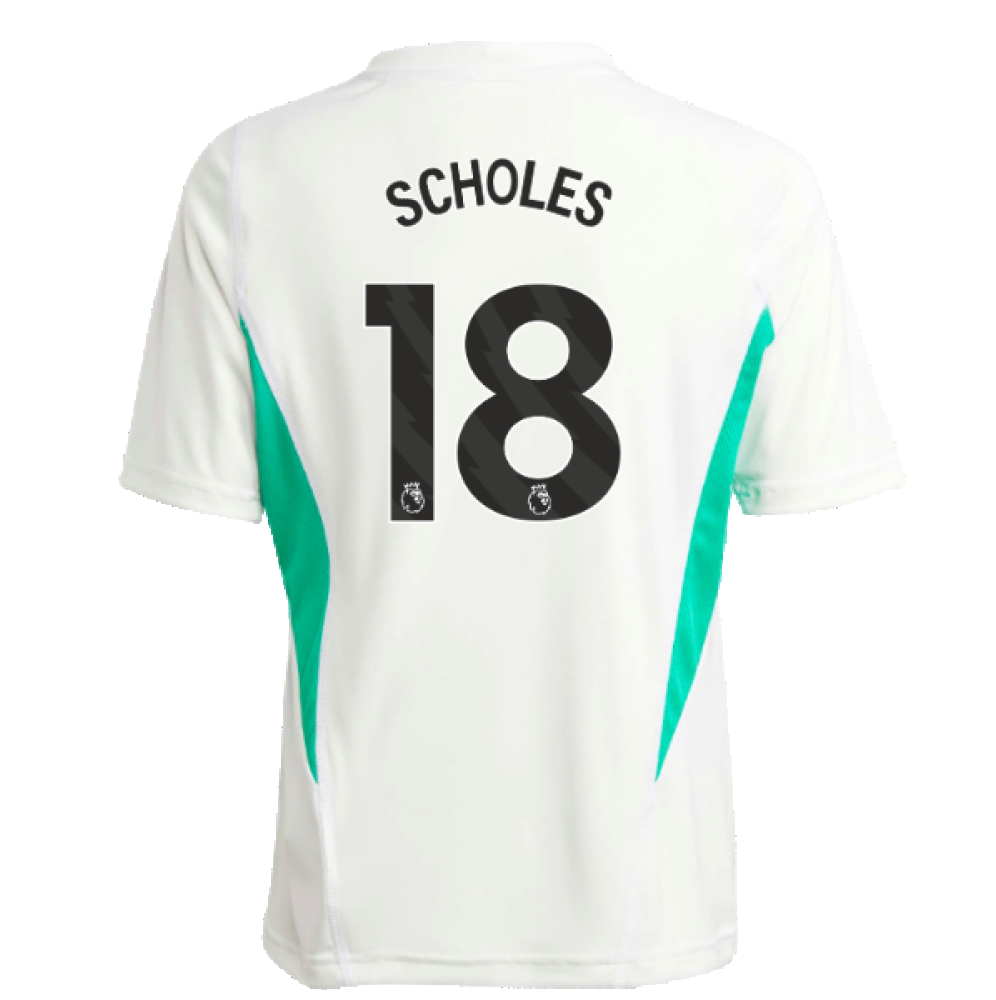 2023-2024 Man Utd Training Jersey (White) - Kids (Scholes 18)