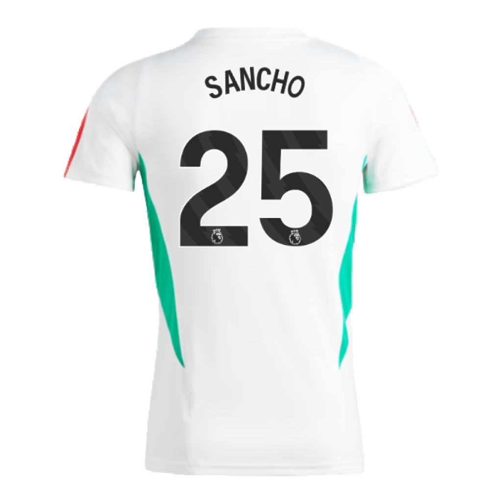 2023-2024 Man Utd Training Jersey (White) - Ladies (Sancho 25)