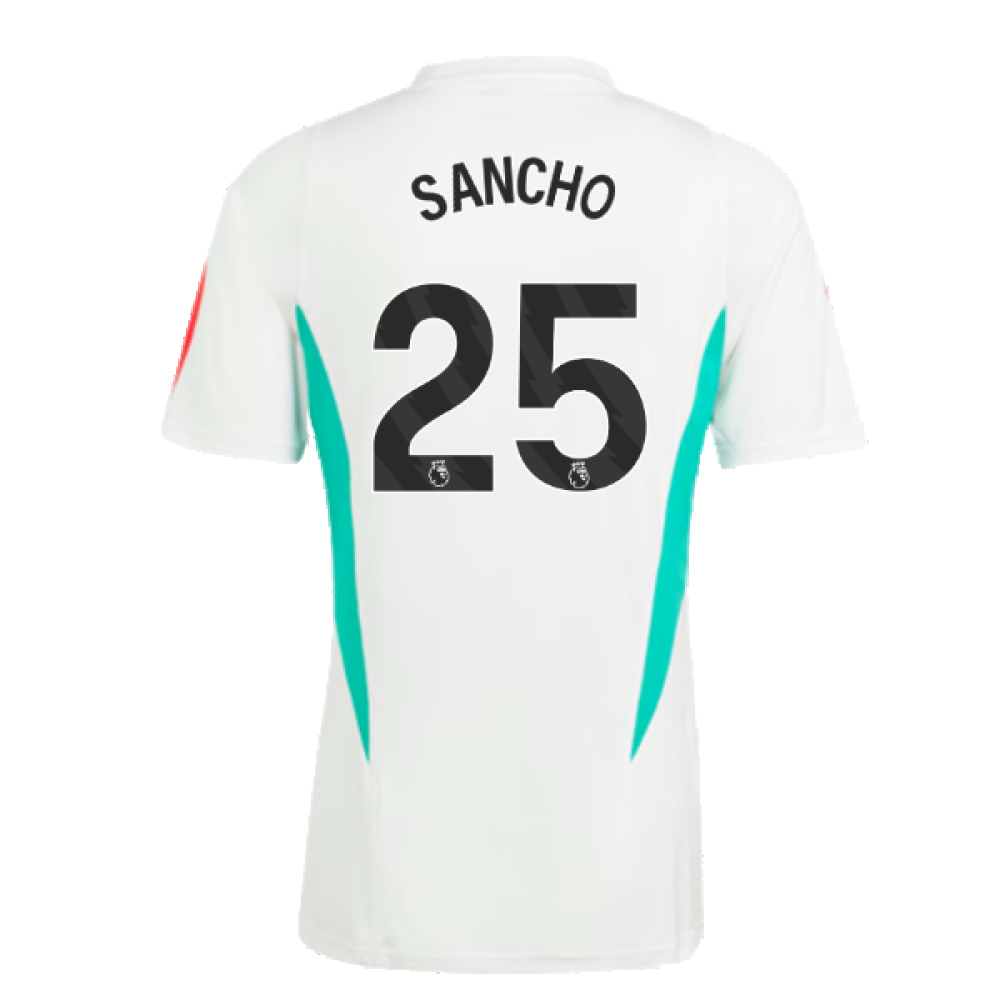 2023-2024 Man Utd Training Jersey (White) (Sancho 25)