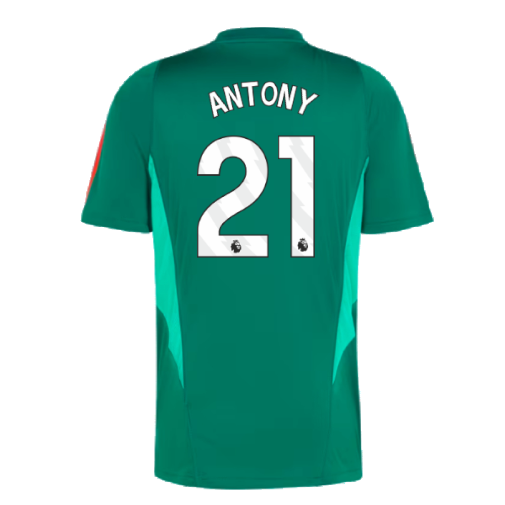 2023-2024 Man Utd Training Shirt (Green) (Antony 21)