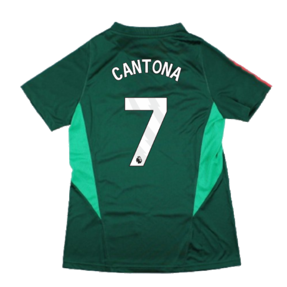 2023-2024 Man Utd Training Shirt (Green) - Ladies (Cantona 7)