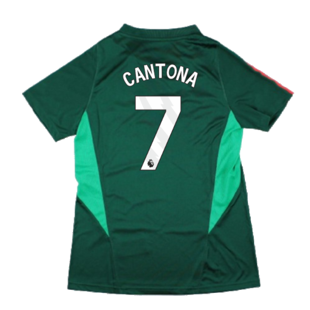 2023-2024 Man Utd Training Shirt (Green) - Ladies (Cantona 7)