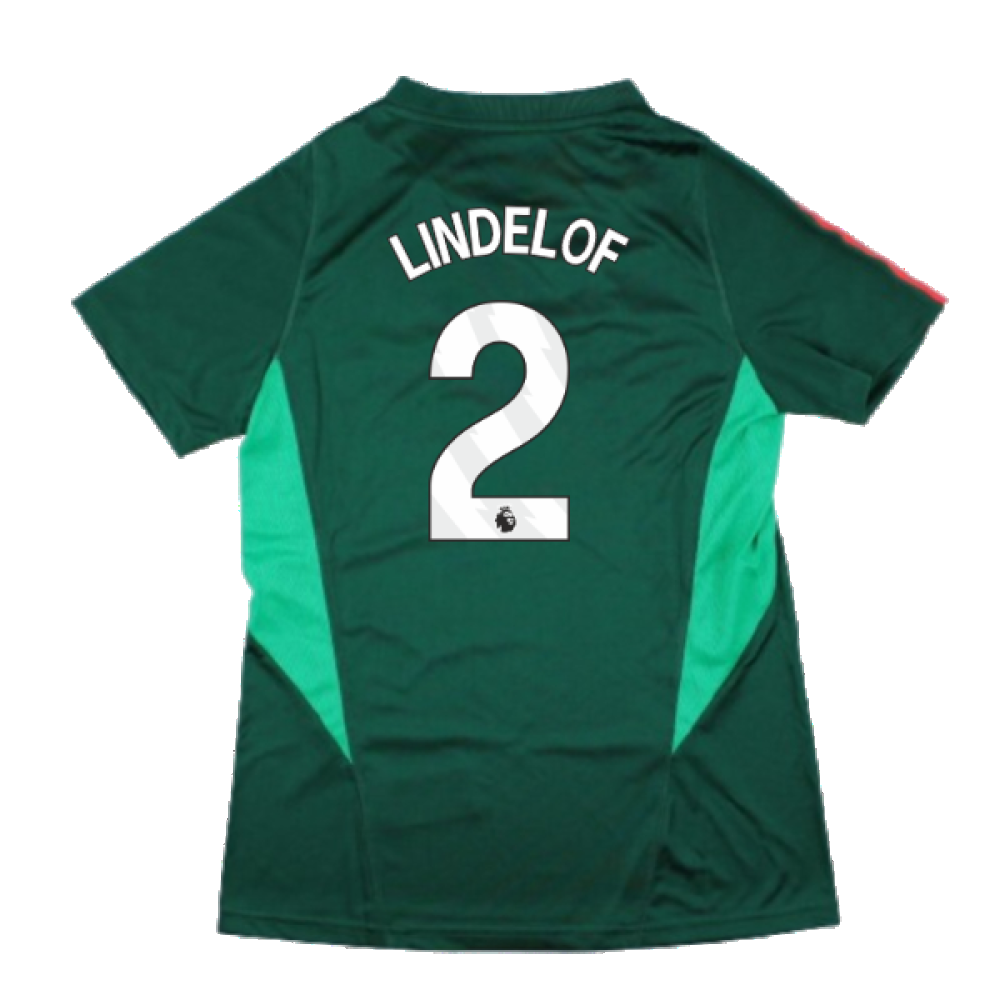 2023-2024 Man Utd Training Shirt (Green) - Ladies (Lindelof 2)