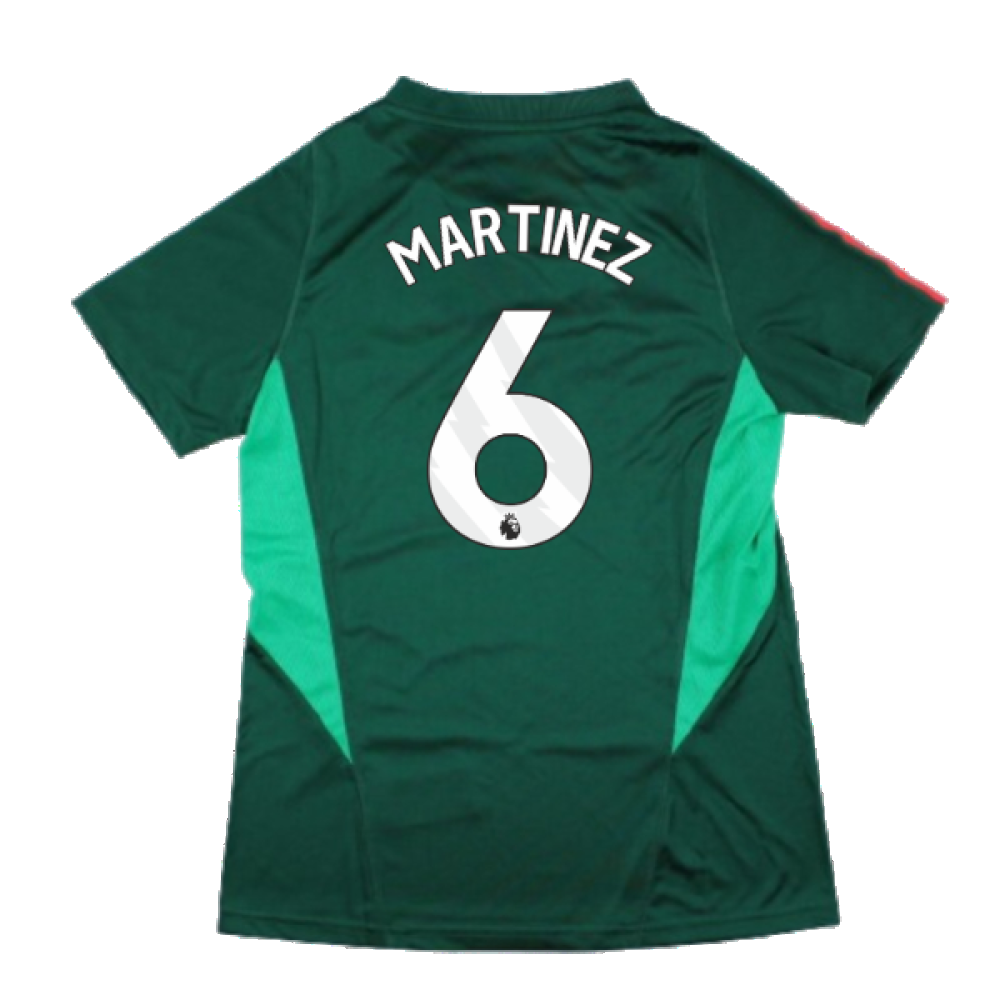 2023-2024 Man Utd Training Shirt (Green) - Ladies (Martinez 6)
