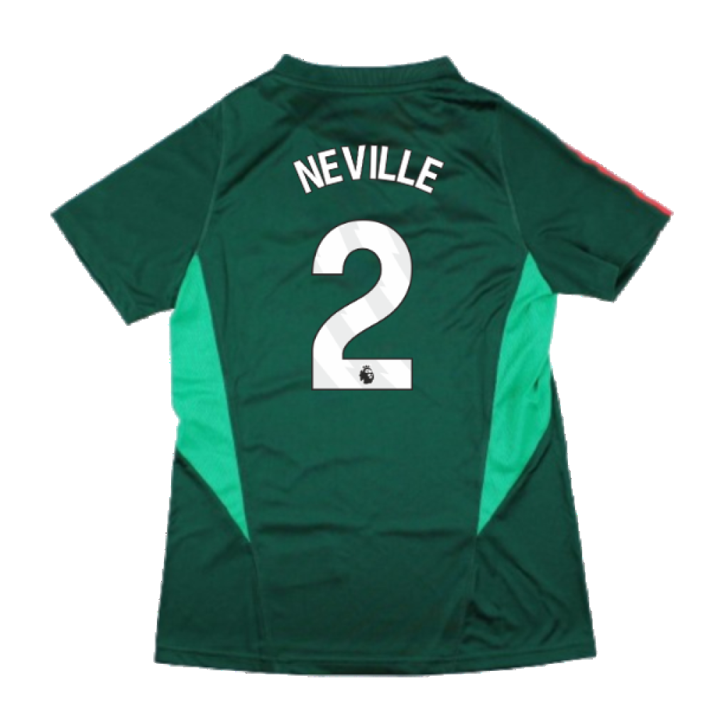 2023-2024 Man Utd Training Shirt (Green) - Ladies (Neville 2)