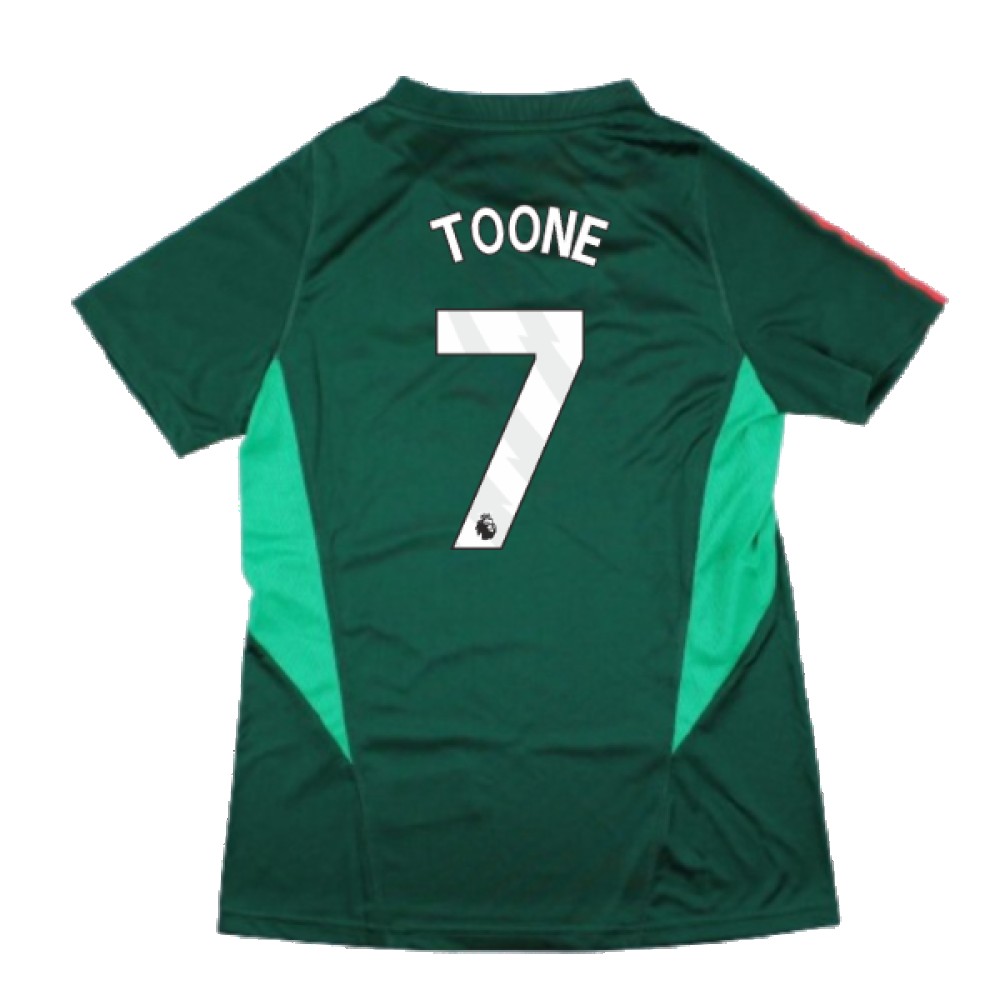 2023-2024 Man Utd Training Shirt (Green) - Ladies (Toone 7)