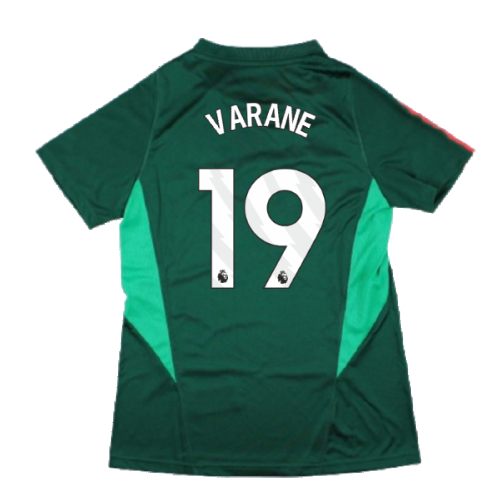 2023-2024 Man Utd Training Shirt (Green) - Ladies (Varane 19)