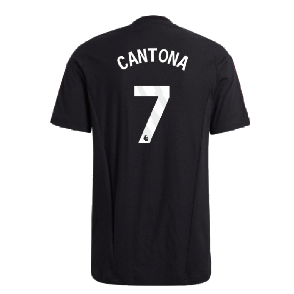 2023-2024 Man Utd Training Tee (Black) (Cantona 7)