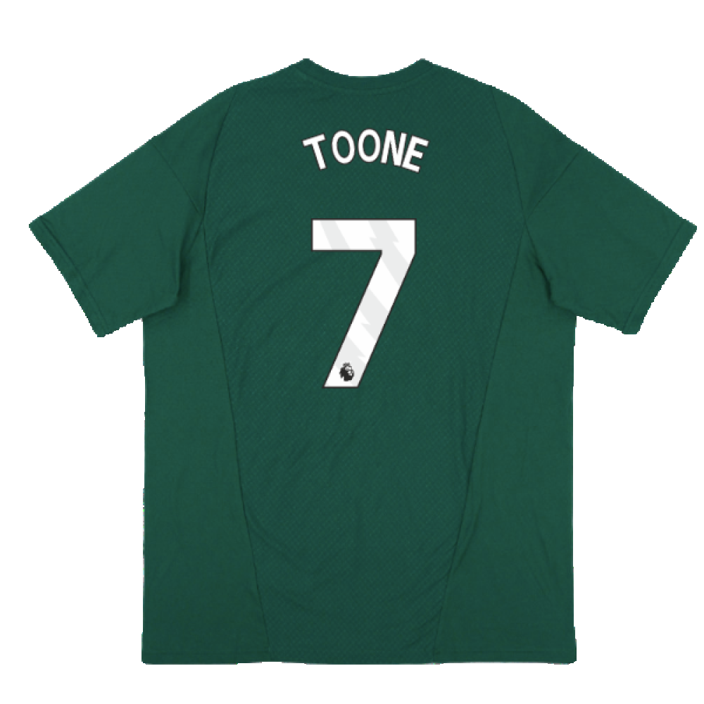 2023-2024 Man Utd Training Tee (Green) (Toone 7)