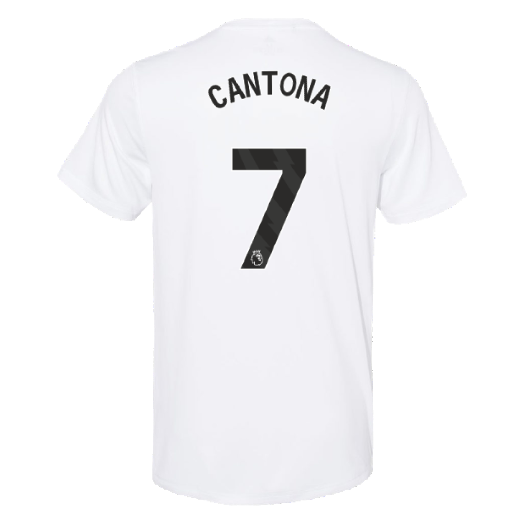 2023-2024 Man Utd Training Tee (White) (Cantona 7)