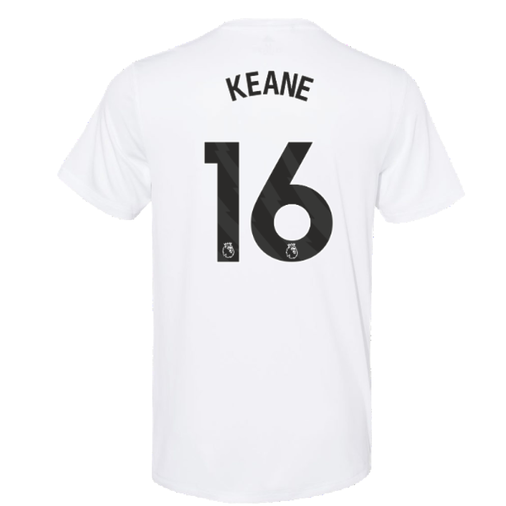 2023-2024 Man Utd Training Tee (White) (Keane 16)