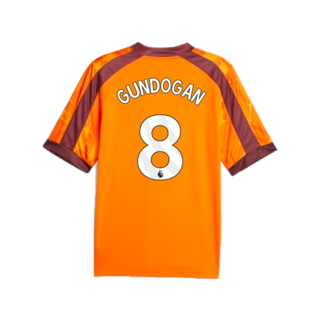 2023-2024 Manchester City eSports Jersey (Orange) (GUNDOGAN 8)