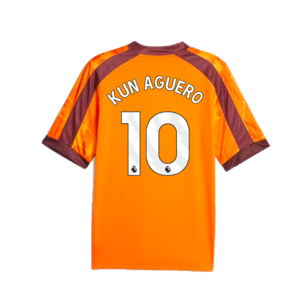 2023-2024 Manchester City eSports Jersey (Orange) (KUN AGUERO 10)