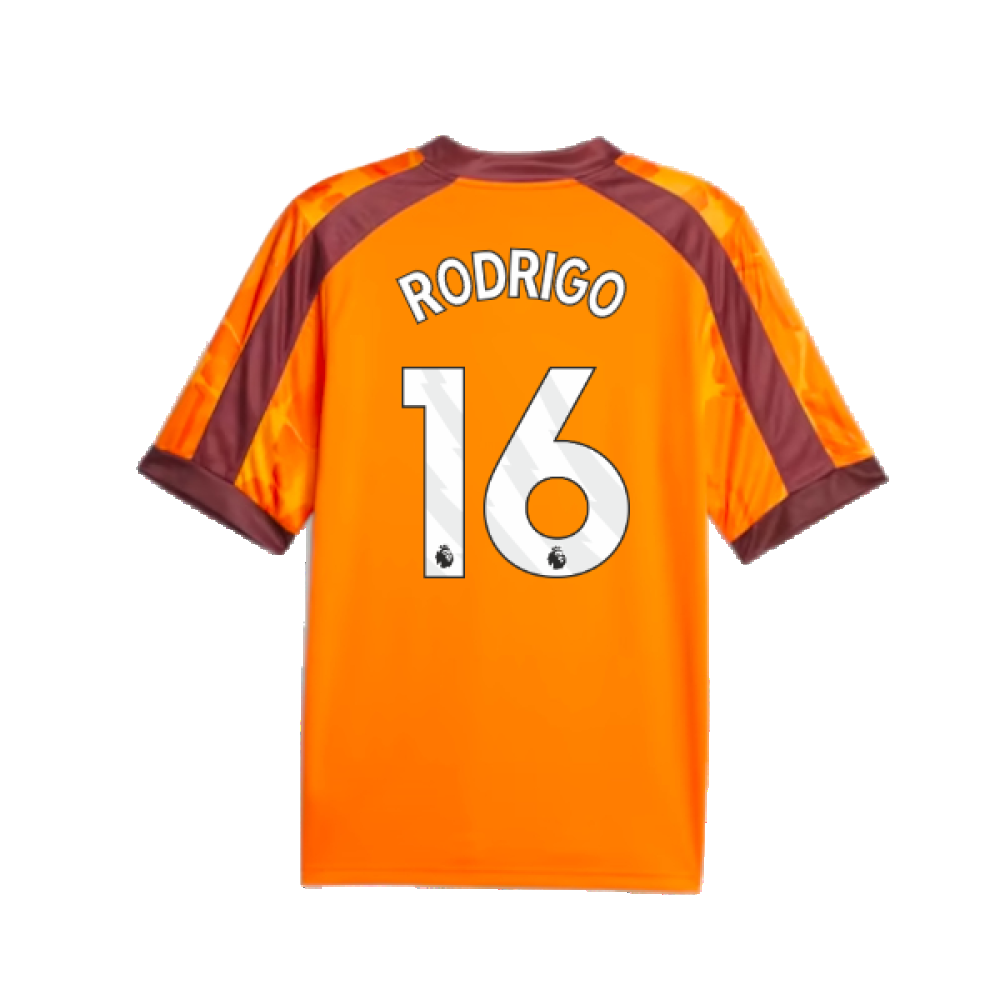 2023-2024 Manchester City eSports Jersey (Orange) (RODRIGO 16)