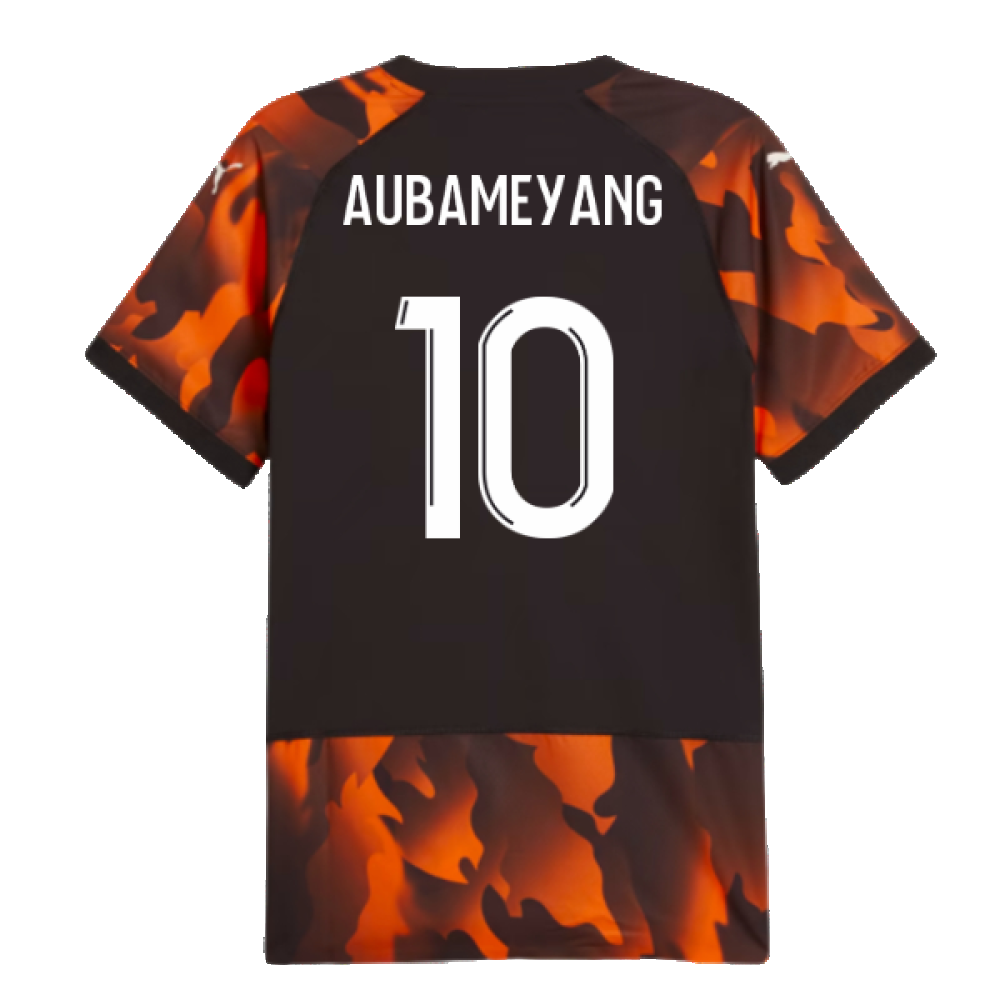 2023-2024 Marseille Authentic Third Shirt (Aubameyang 10)