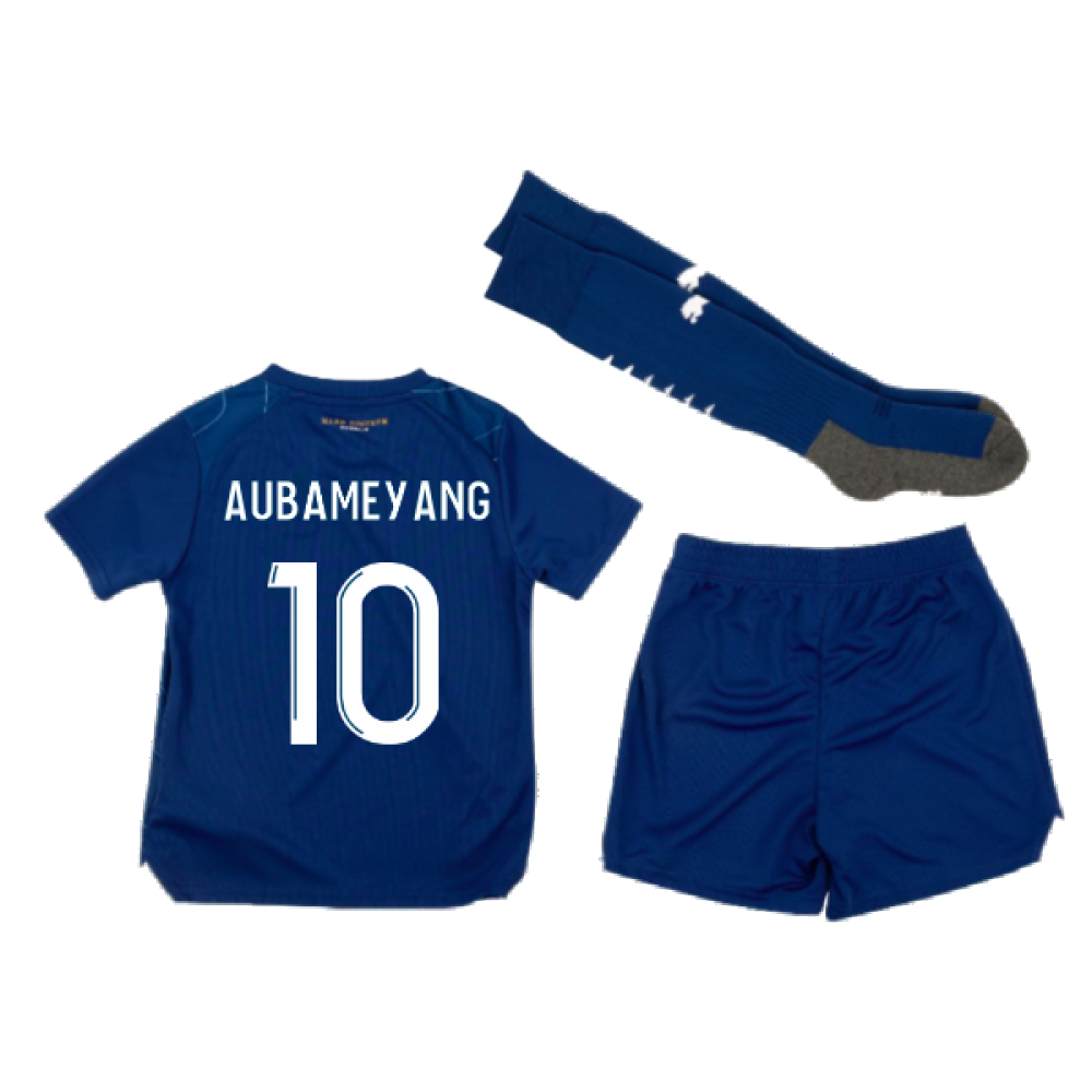 2023-2024 Marseille Away Mini Kit (Aubameyang 10)