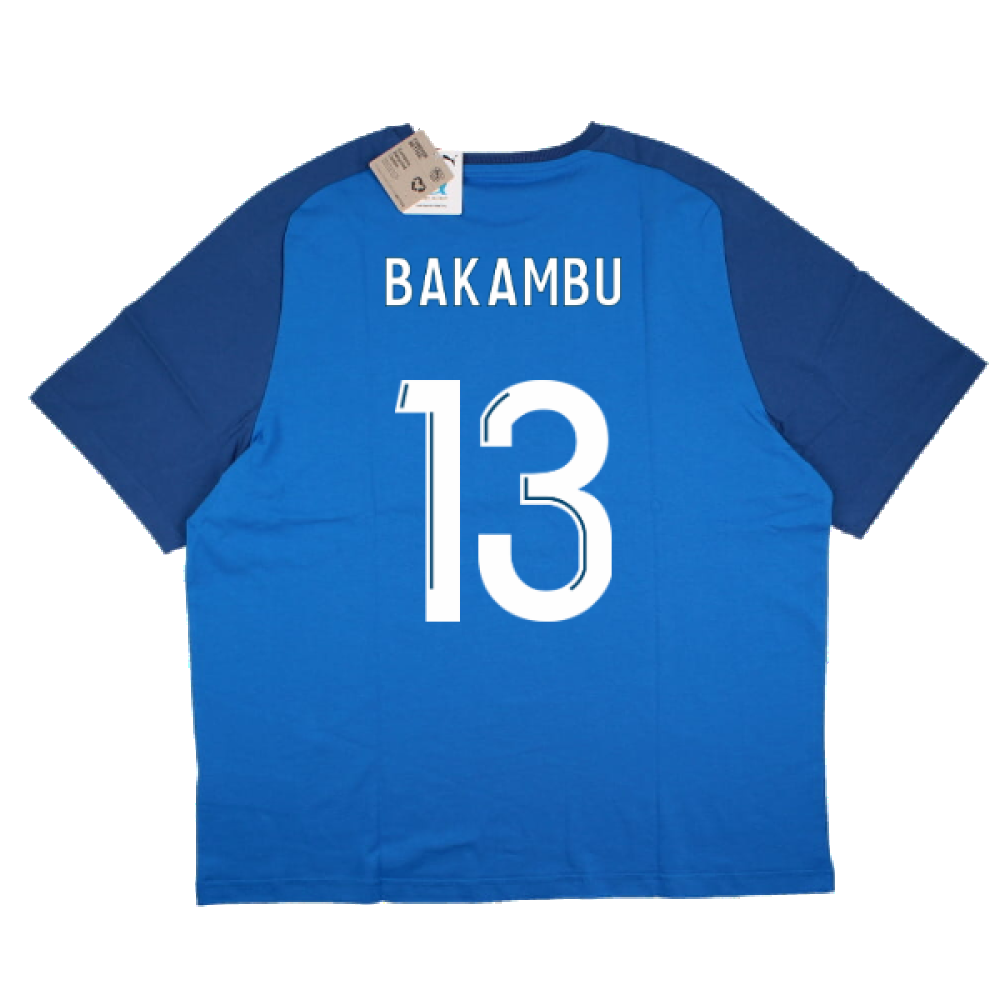 2023-2024 Marseille Casuals Tee (Blue) (Bakambu 13)