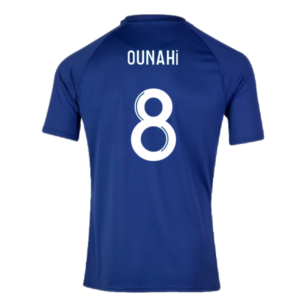 2023-2024 Marseille Pre-Match Jersey (Blue) (Ounahi 8)