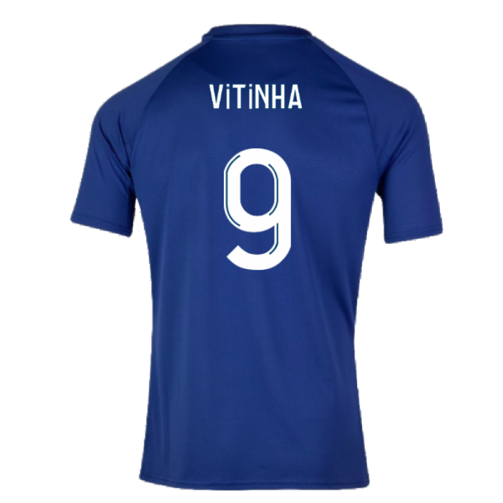 2023-2024 Marseille Pre-Match Jersey (Blue) (Vitinha 9)