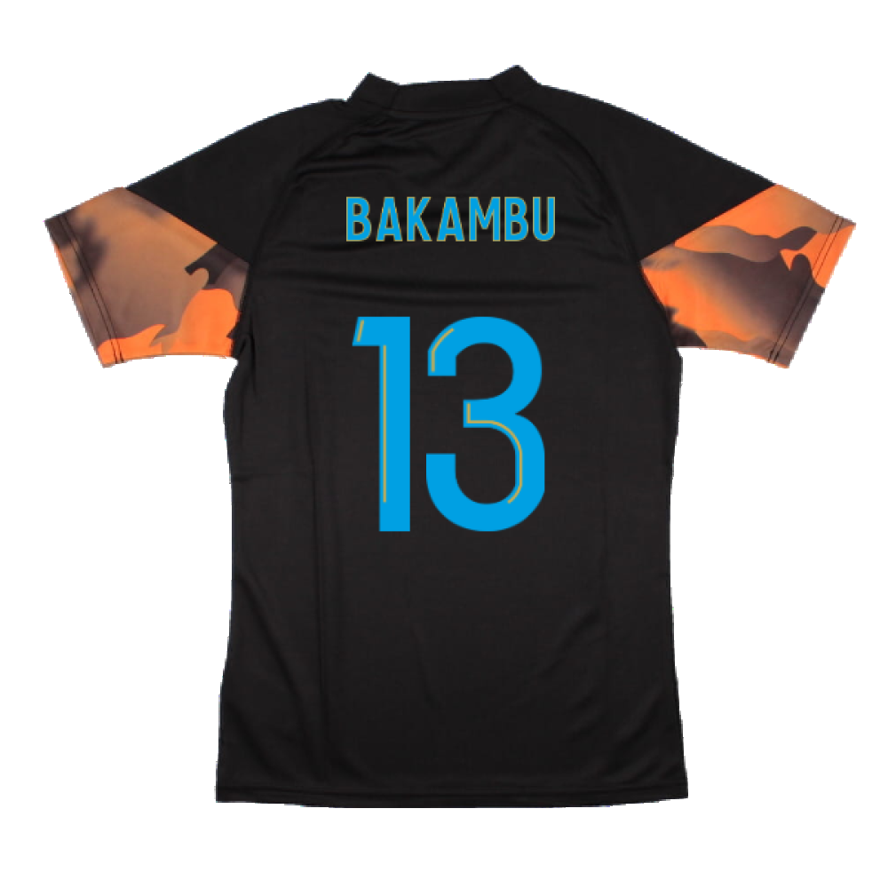 2023-2024 Marseille Training Jersey (Black) (Bakambu 13)