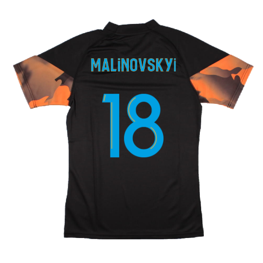 2023-2024 Marseille Training Jersey (Black) (Malinovskyi 18)