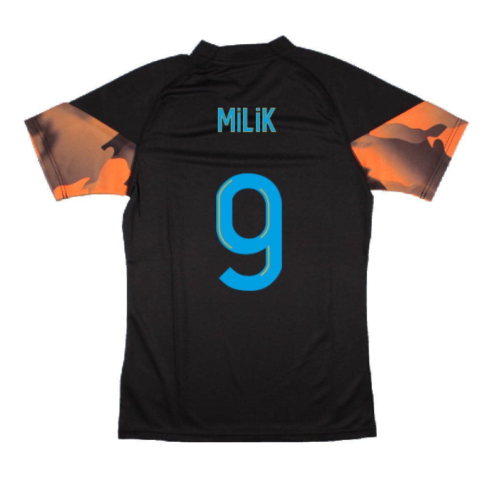 2023-2024 Marseille Training Jersey (Black) (Milik 9)