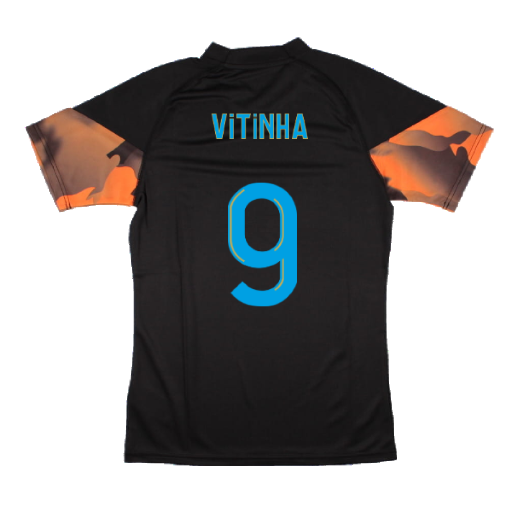 2023-2024 Marseille Training Jersey (Black) (Vitinha 9)