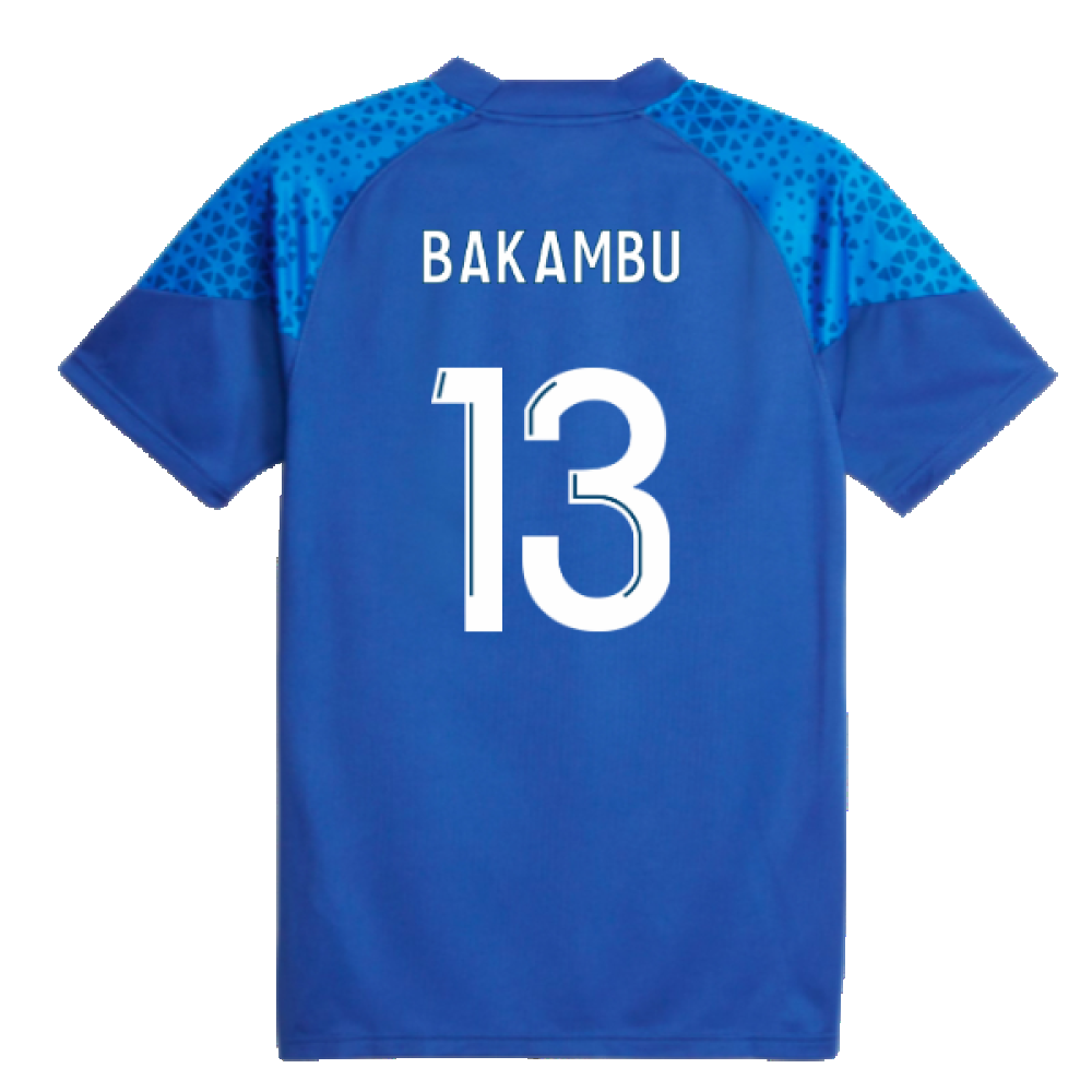 2023-2024 Marseille Training Jersey (Blue) (Bakambu 13)