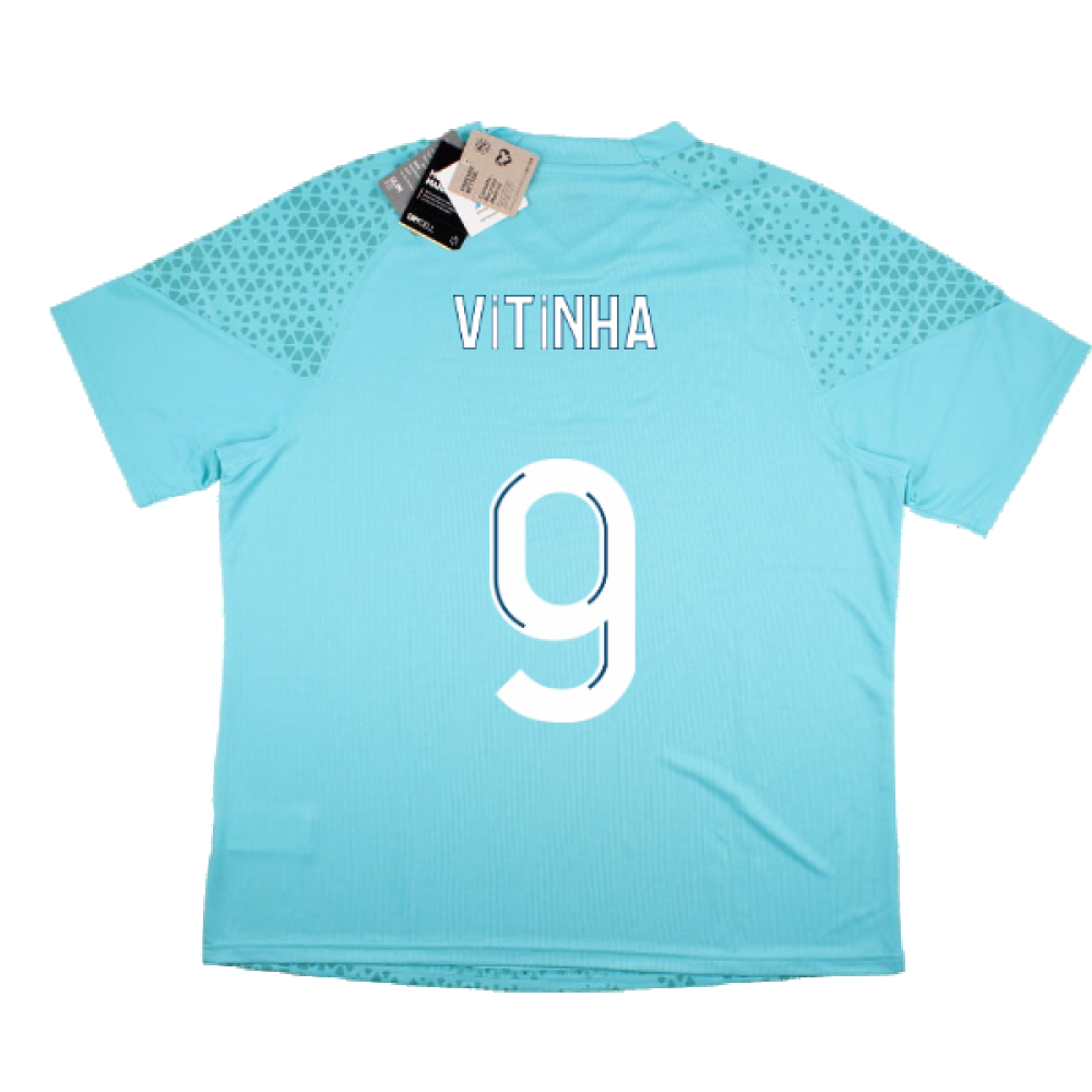 2023-2024 Marseille Training Jersey (Hero Blue) (Vitinha 9)