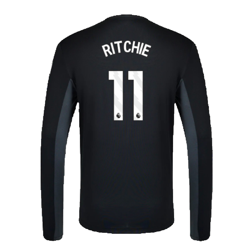 2023-2024 Newcastle Coaches Training Long Sleeve Tee (Black) (Ritchie 11)