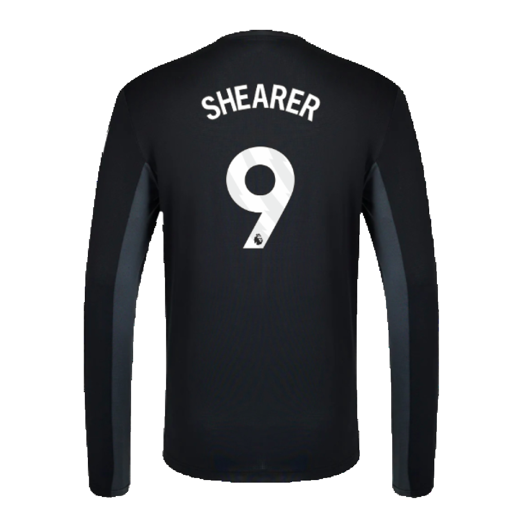 2023-2024 Newcastle Coaches Training Long Sleeve Tee (Black) (Shearer 9)