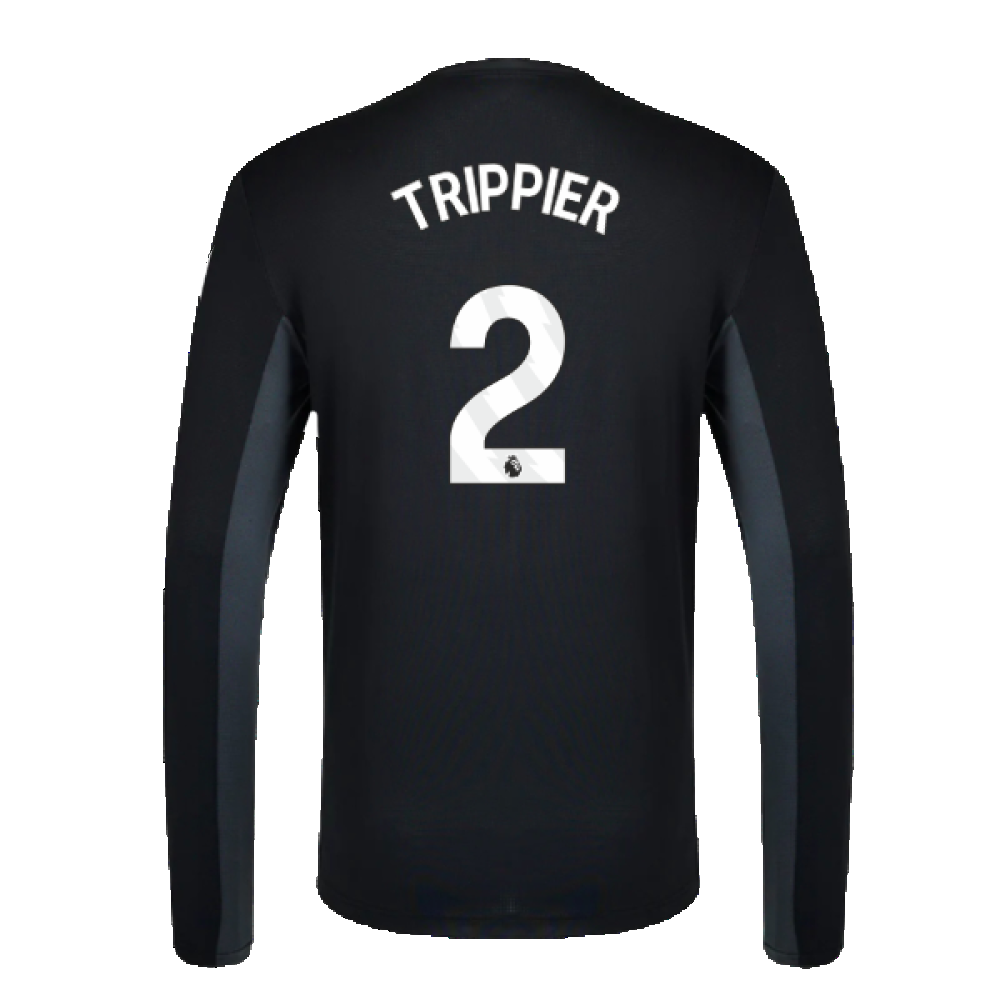 2023-2024 Newcastle Coaches Training Long Sleeve Tee (Black) (Trippier 2)