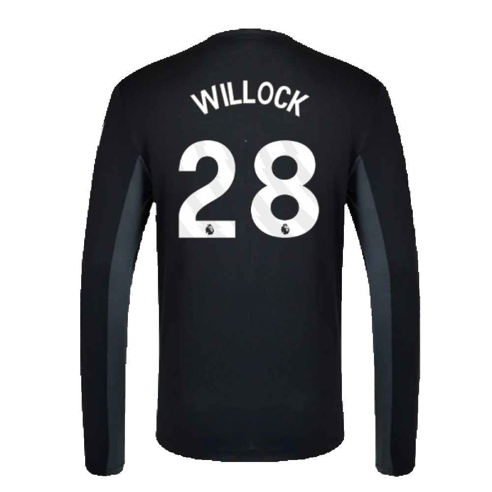 2023-2024 Newcastle Coaches Training Long Sleeve Tee (Black) (Willock 28)