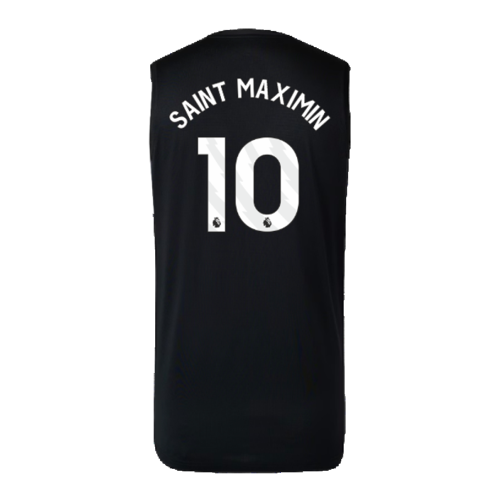 2023-2024 Newcastle Coaches Training Vest (Black) (Saint Maximin 10)