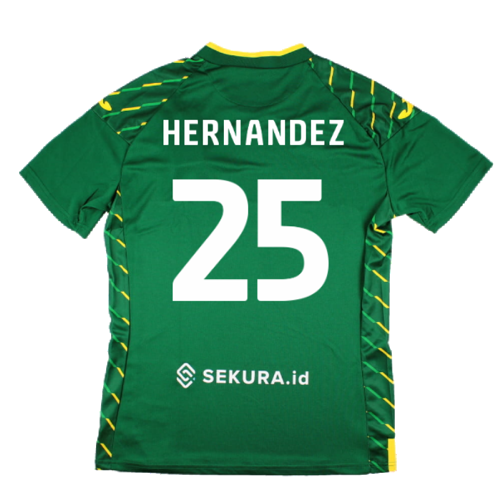 2023-2024 Norwich City Away Shirt (Hernandez 25)