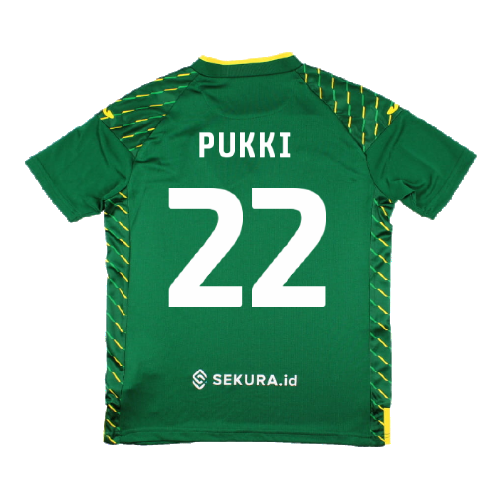 2023-2024 Norwich City Away Shirt (Kids) (Pukki 22)