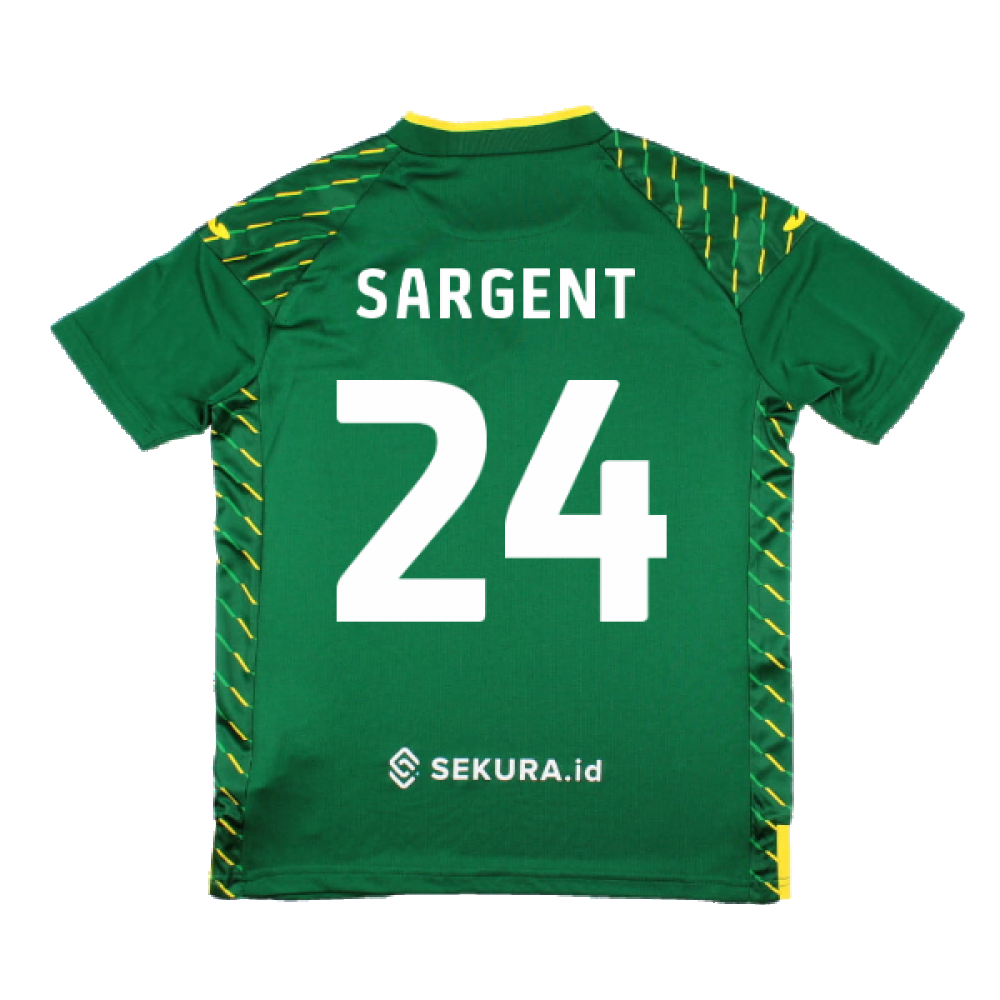 2023-2024 Norwich City Away Shirt (Kids) (Sargent 24)