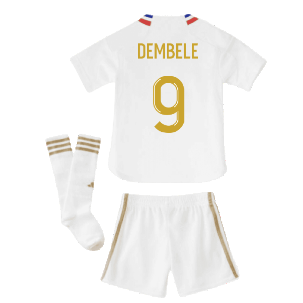 2023-2024 Olympique Lyon Home Mini Kit (Dembele 9)