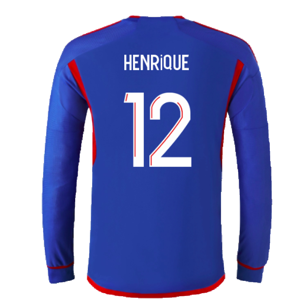 2023-2024 Olympique Lyon Long Sleeve Away Shirt (Henrique 12)