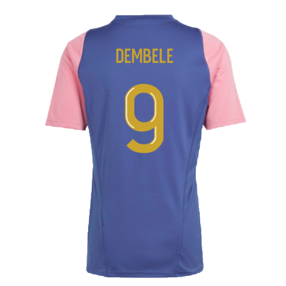 2023-2024 Olympique Lyon Training Jersey (Navy) (Dembele 9)