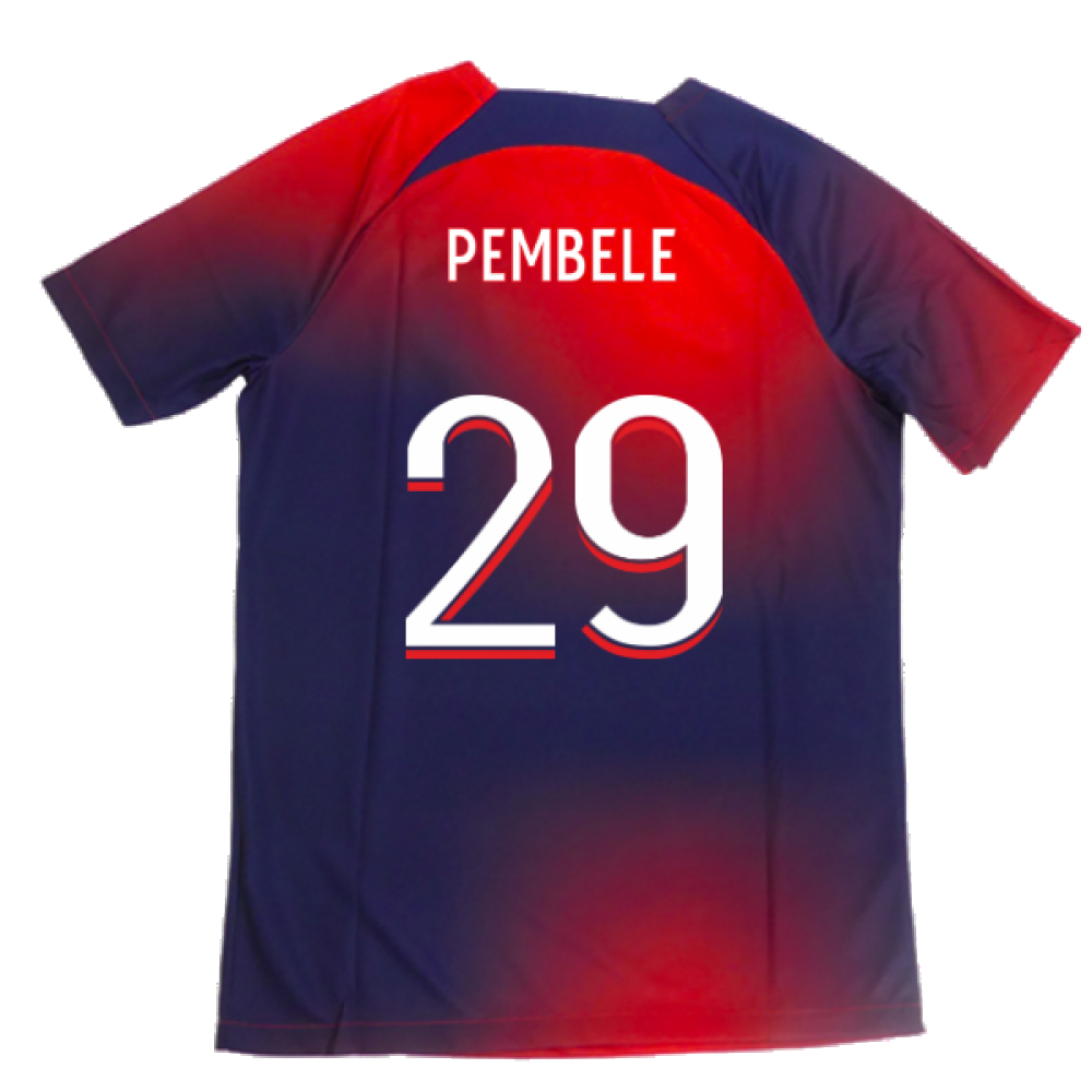 2023-2024 PSG Academy Pro Dri-FIT Pre-Match Shirt (Red) (Pembele 29)