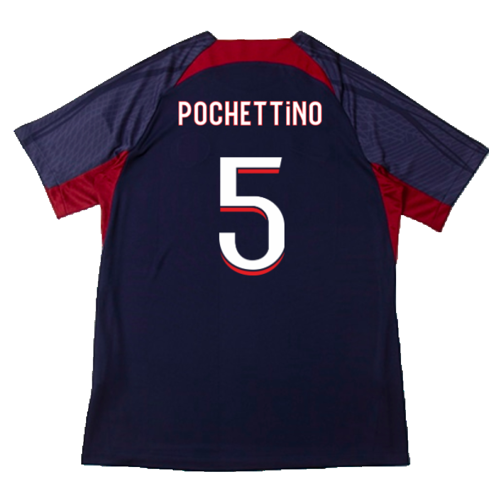 2023-2024 PSG Dri-Fit Strike Training Shirt (Navy) (Pochettino 5)