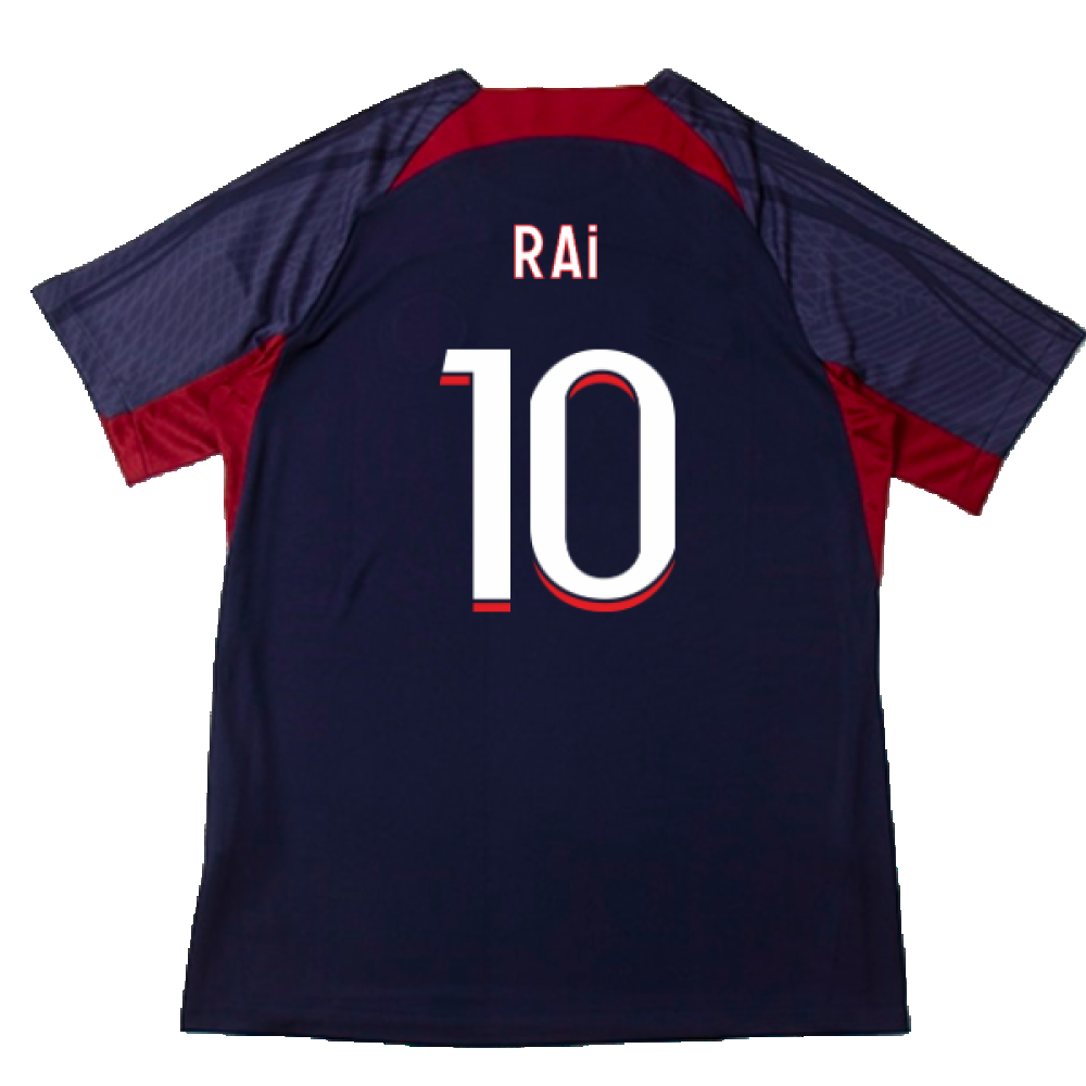 2023-2024 PSG Dri-Fit Strike Training Shirt (Navy) (Rai 10)